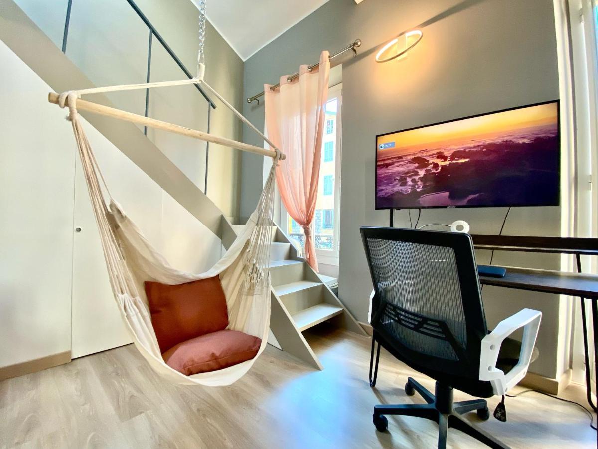 Lovely & Sunny Loft Heart Of Nice With A/C! Buitenkant foto